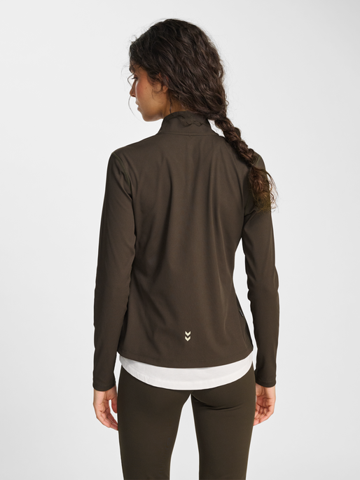 hmlPULSE W ZIP SHIRT L/S, DELICIOSO, model