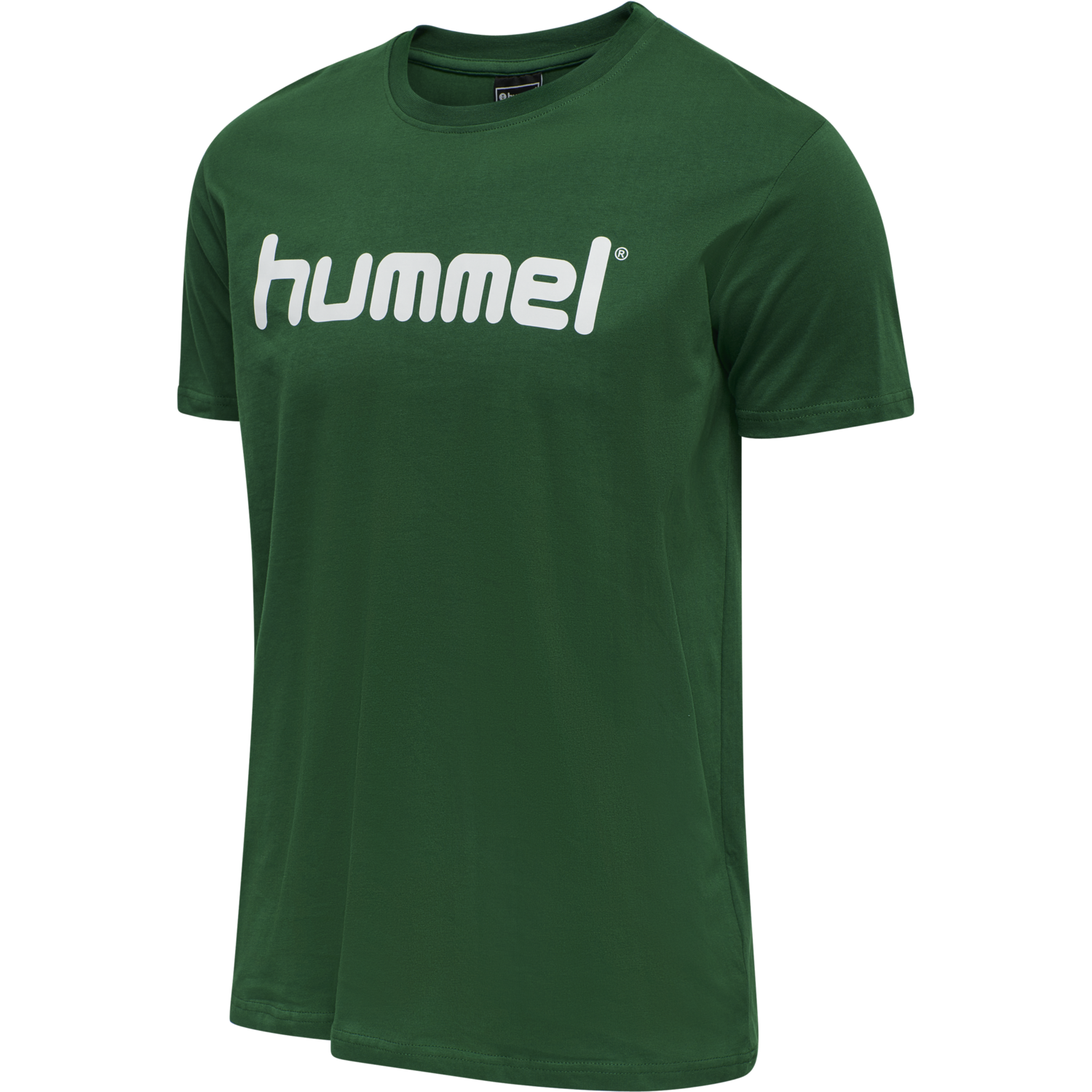 HMLGO COTTON LOGO T-SHIRT S/S, EVERGREEN, packshot
