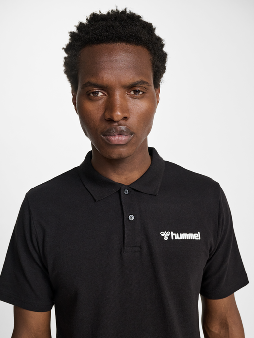 hmlMOVER COTTON POLO, BLACK, model