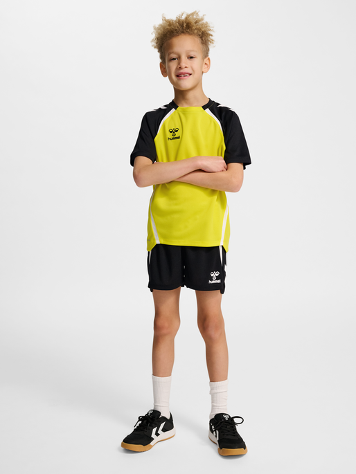 hmlLEAD 2.0 JERSEY S/S KIDS, BLAZING YELLOW/BLACK, model