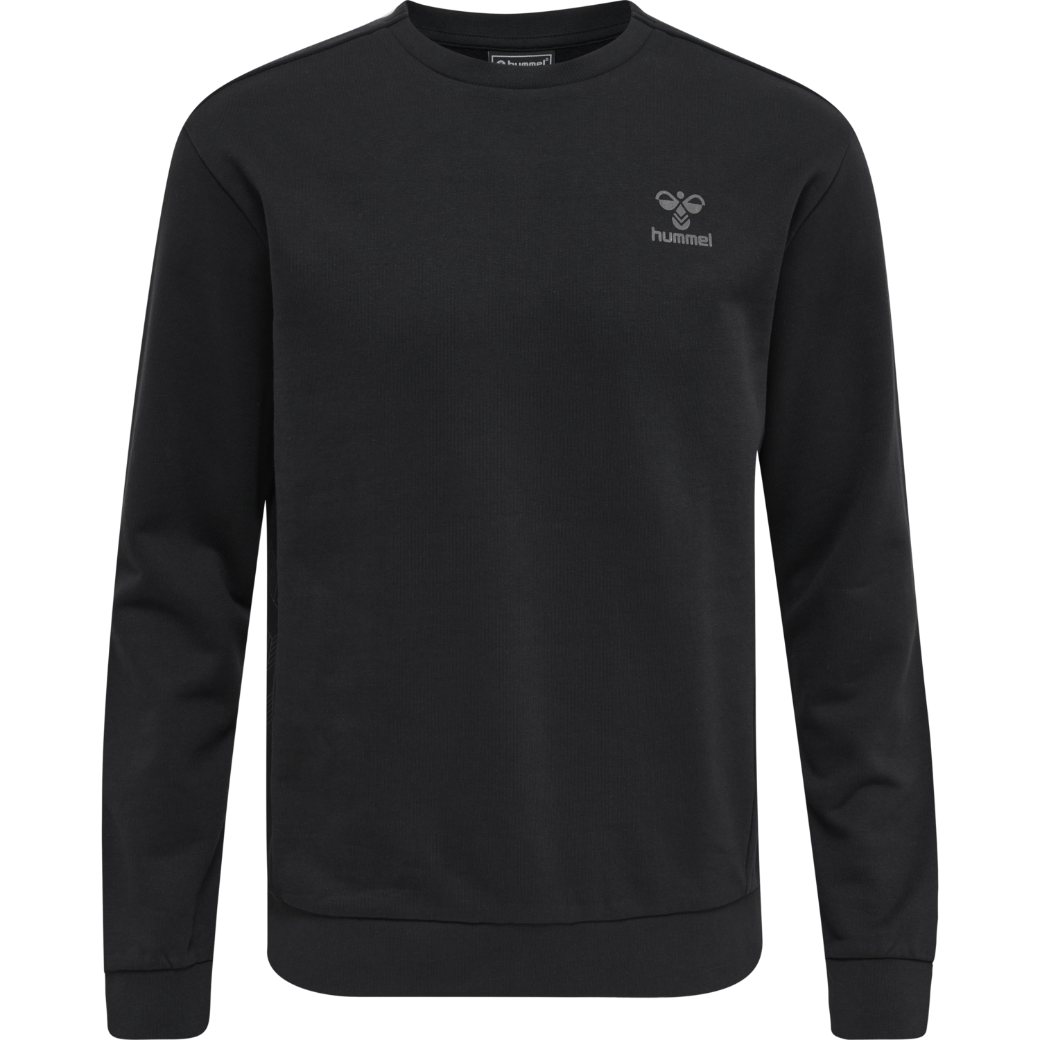 hmlOFFGRID SWEATSHIRT, JET BLACK/FORGED IRON, packshot